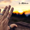 Anillo Bolitas de Plata y Cruz