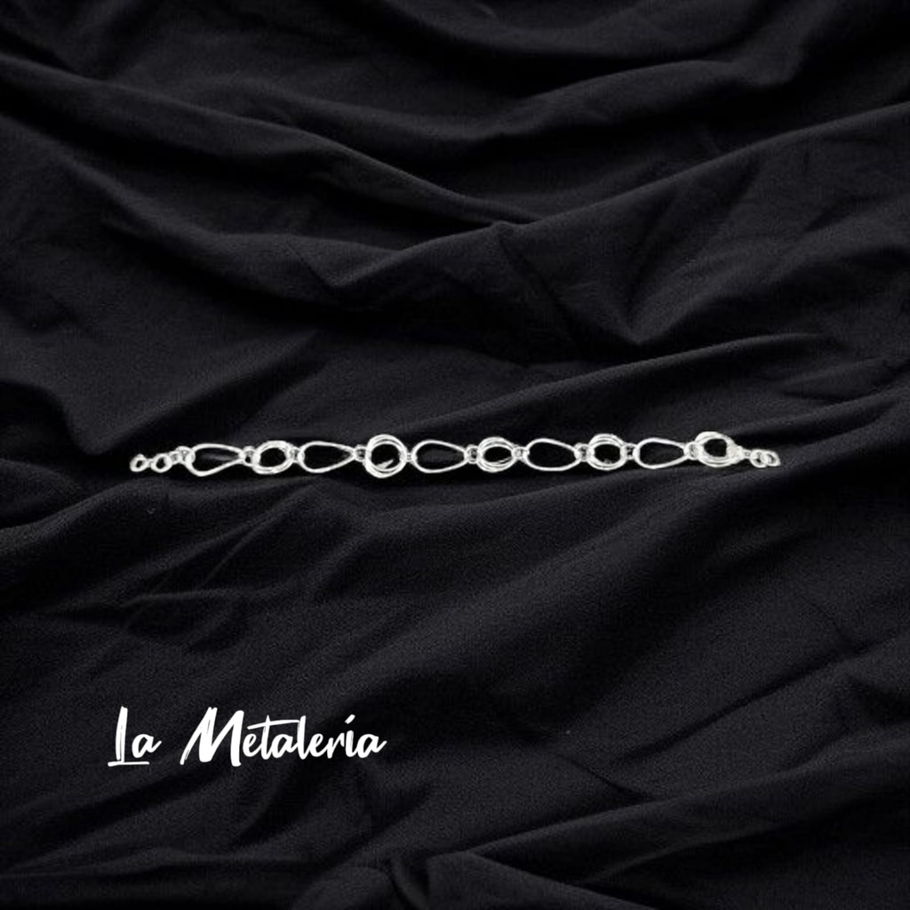 Pulsera Engarzada Círculos y Óvalos
