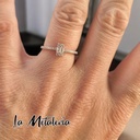 Anillo Compromiso Media Churumbela Rectángulo