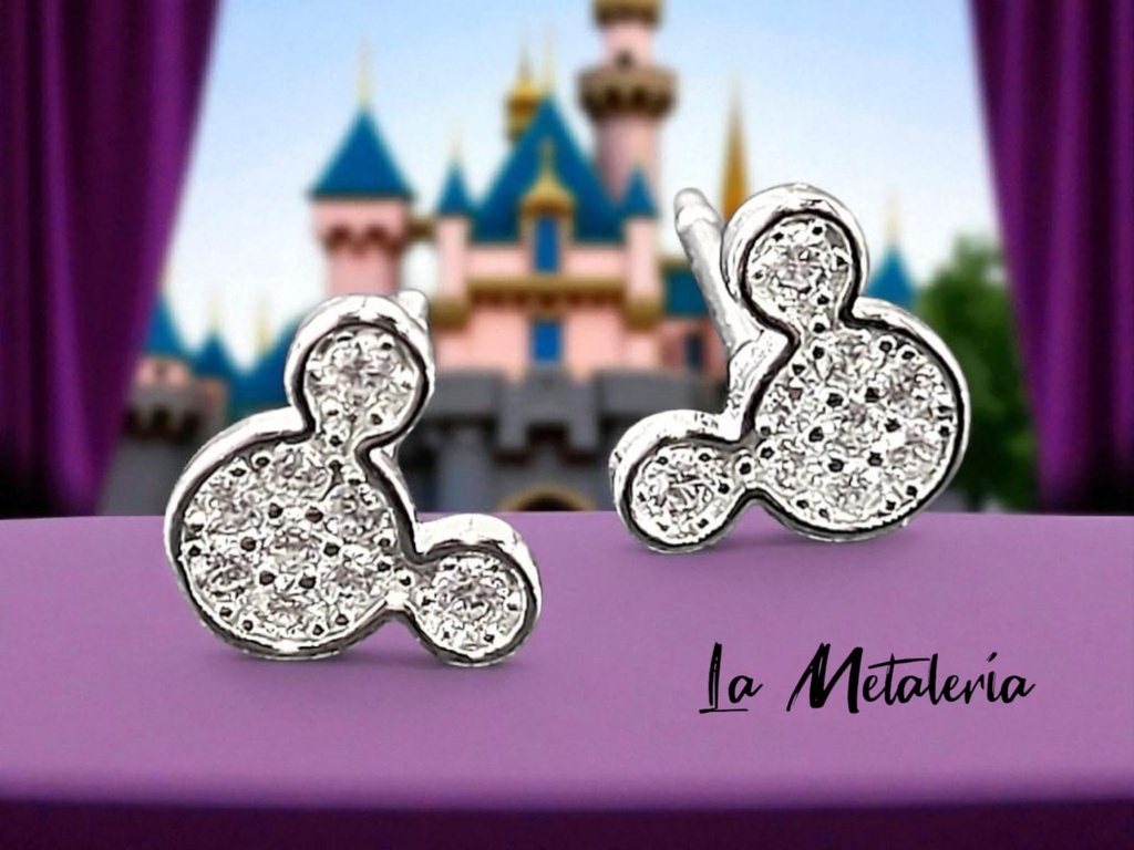 Broquel Mickey con Zirconias