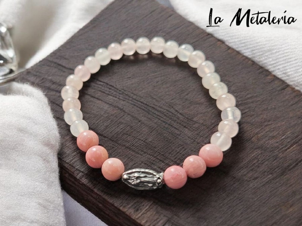 Pulsera Pmp Virgen Rodocrositas