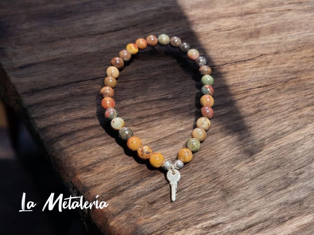 Pulsera Pmp Llave Jaspe
