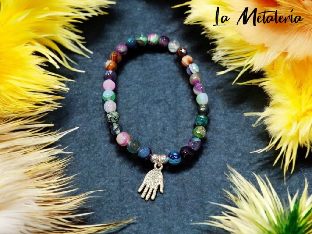 Pulsera PMP Mano Ágatas