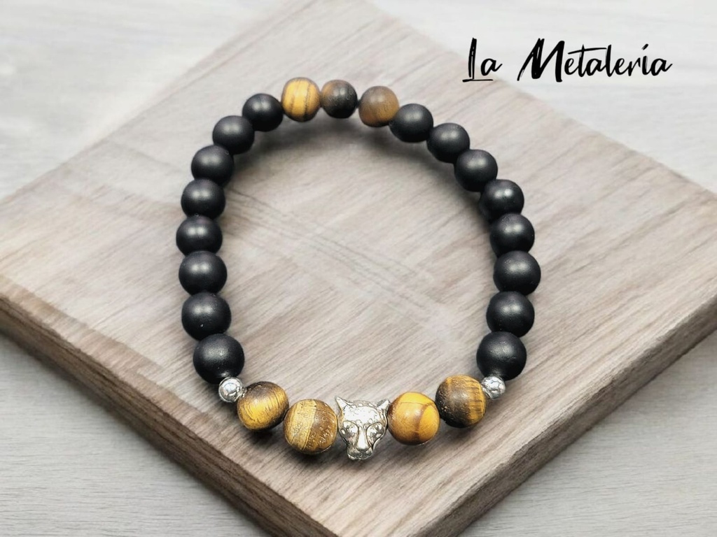 Pulsera PHP Jaguar Ojo de Tigre Mate