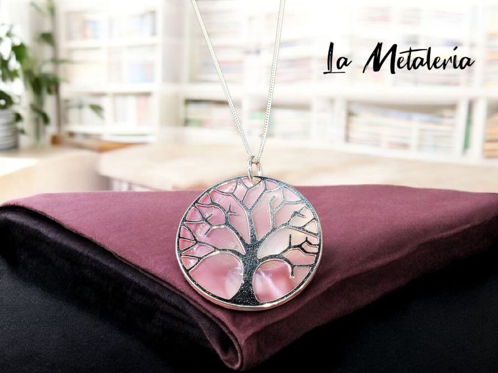 Dije Árbol de la Vida con Concha de Abulón m