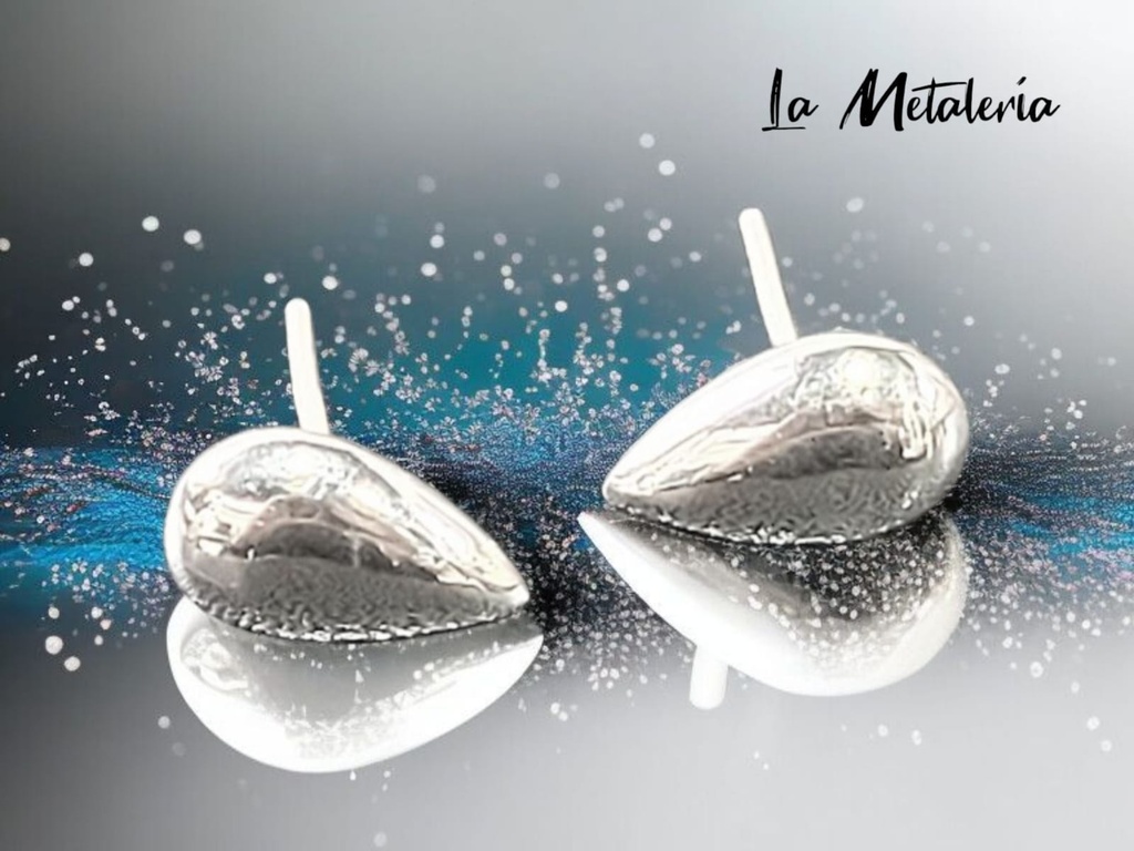 Aretes Gota Cartoneada