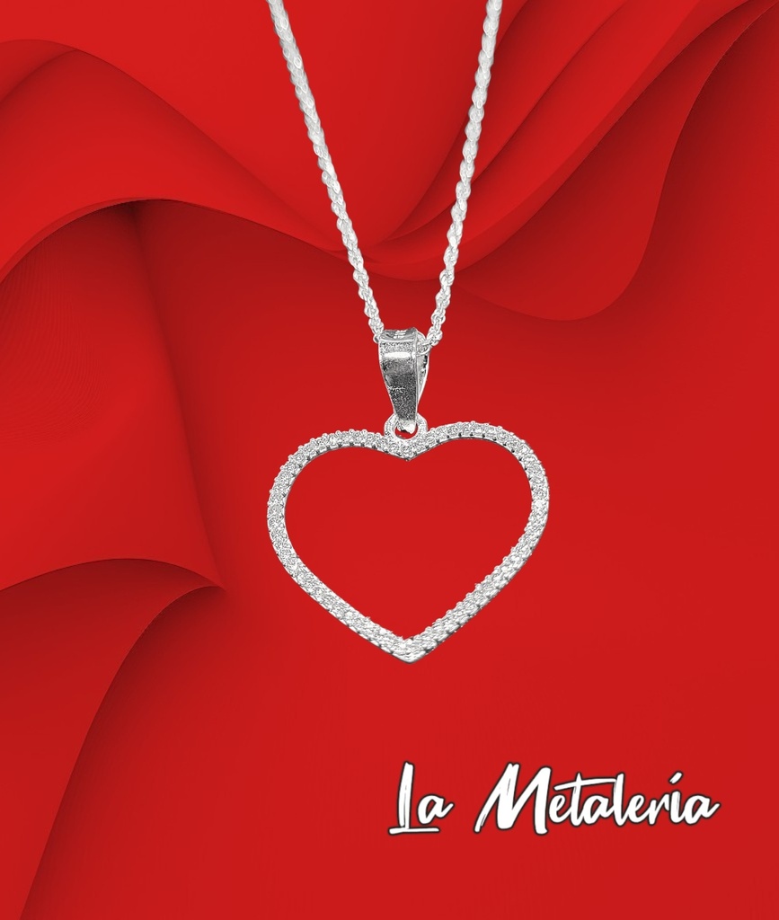 Dije Corazón Full Ziconias