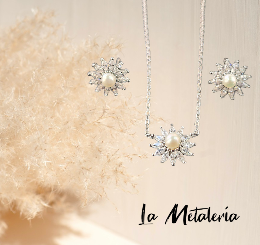 Set Flores con Perla