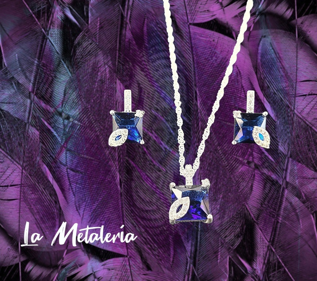 Set Zafiros con Ojal