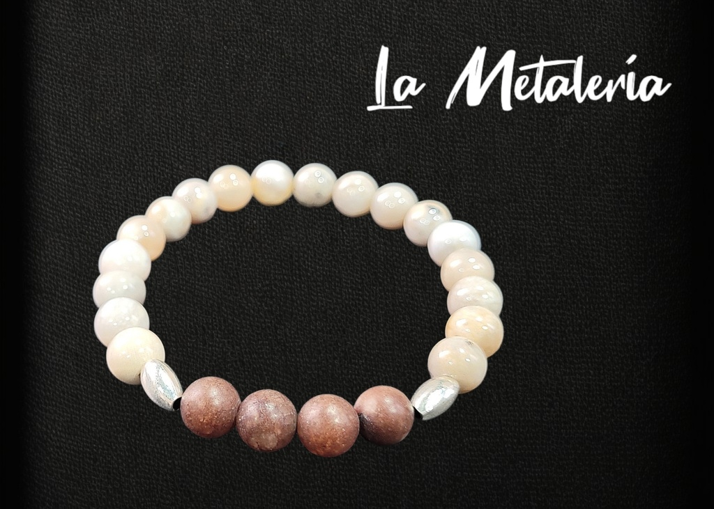 Pulsera PHP Gotas Ágatas Marinas