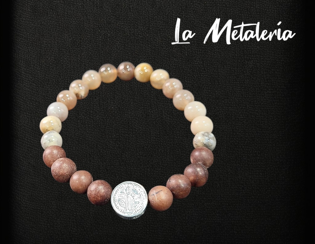 Pulsera PHP San Benito Ágatas Marinas