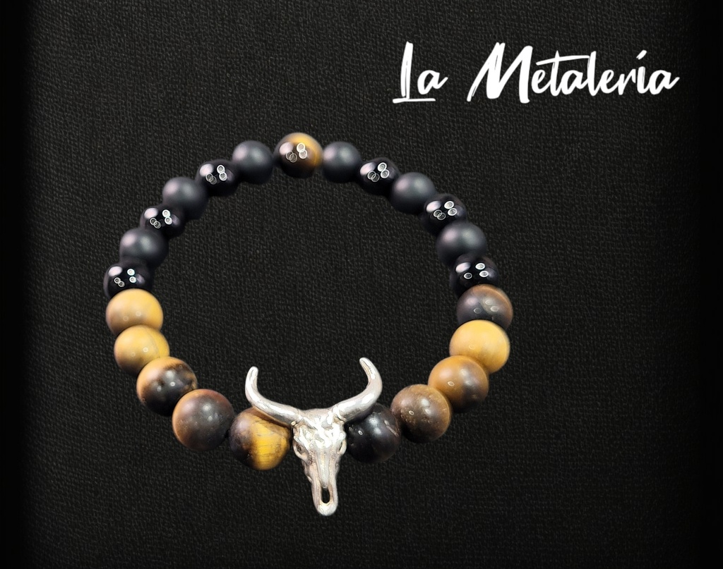 Pulsera PHP Toro Ojo de Tigre Mate B