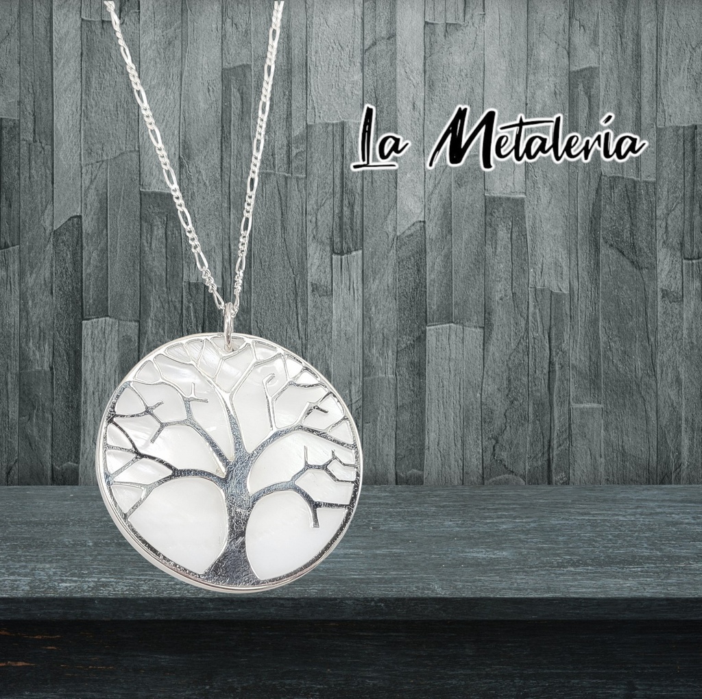 Dije Árbol de la Vida con Concha de Abulón m