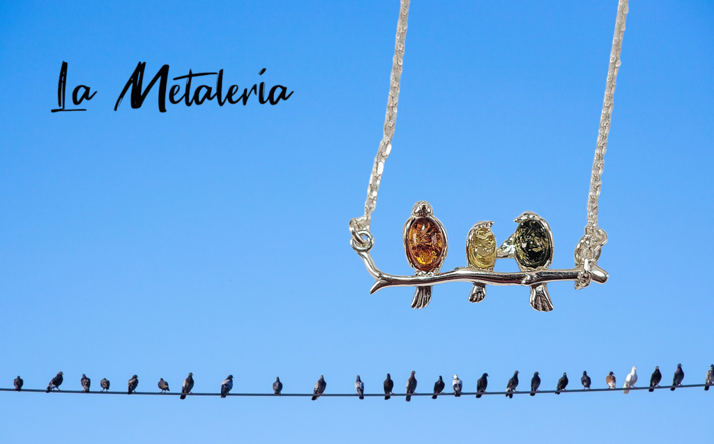 Collar Pajaritos Ámbar E