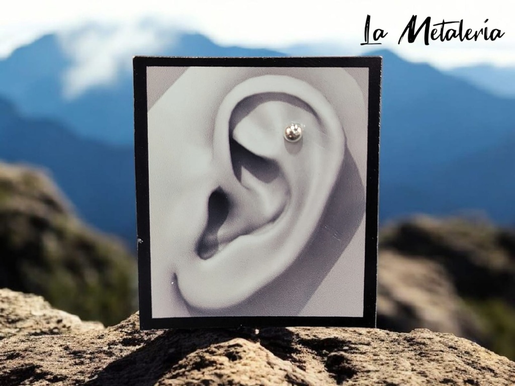 Broquel Bolita de Plata #4 con rosca