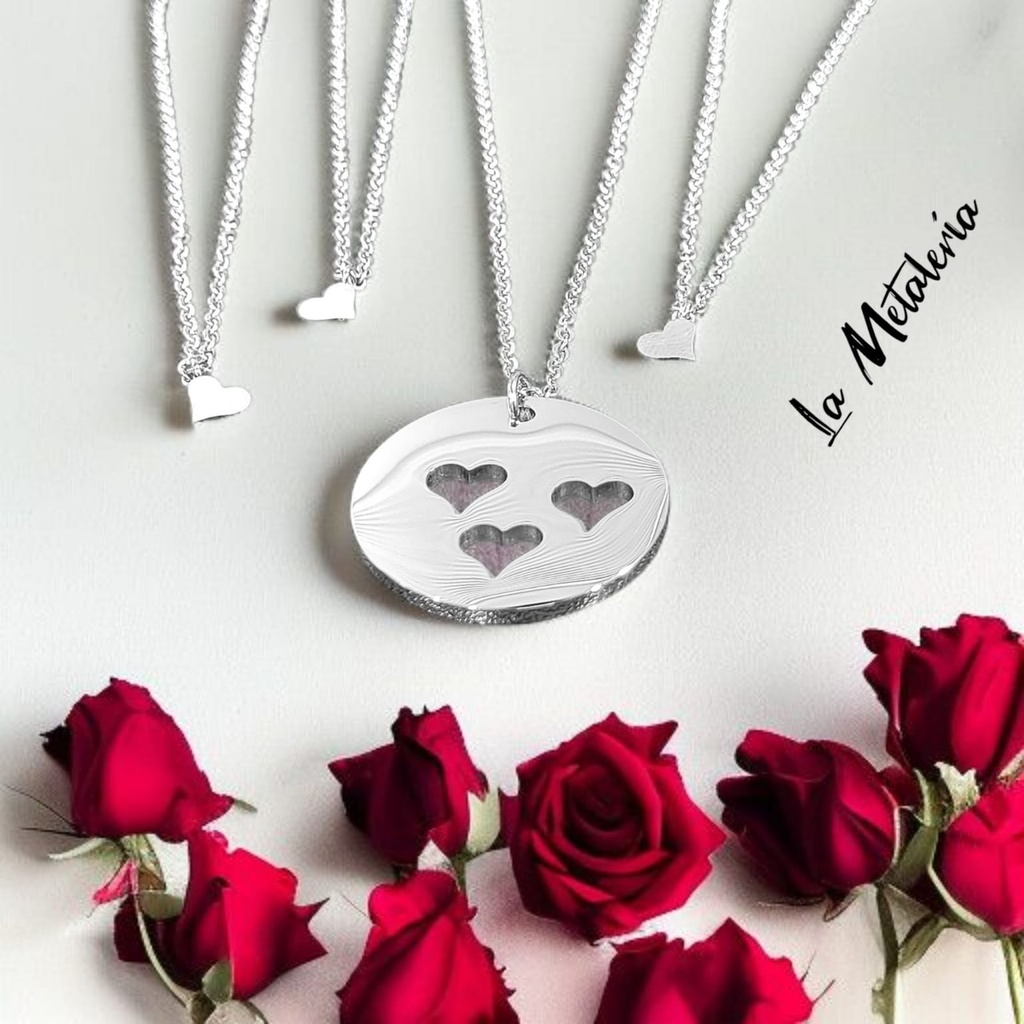 Set Corazón Calado Ac