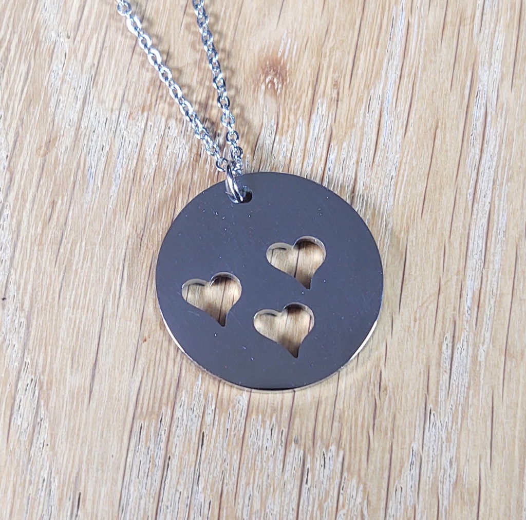 Set Corazón Calado Ac