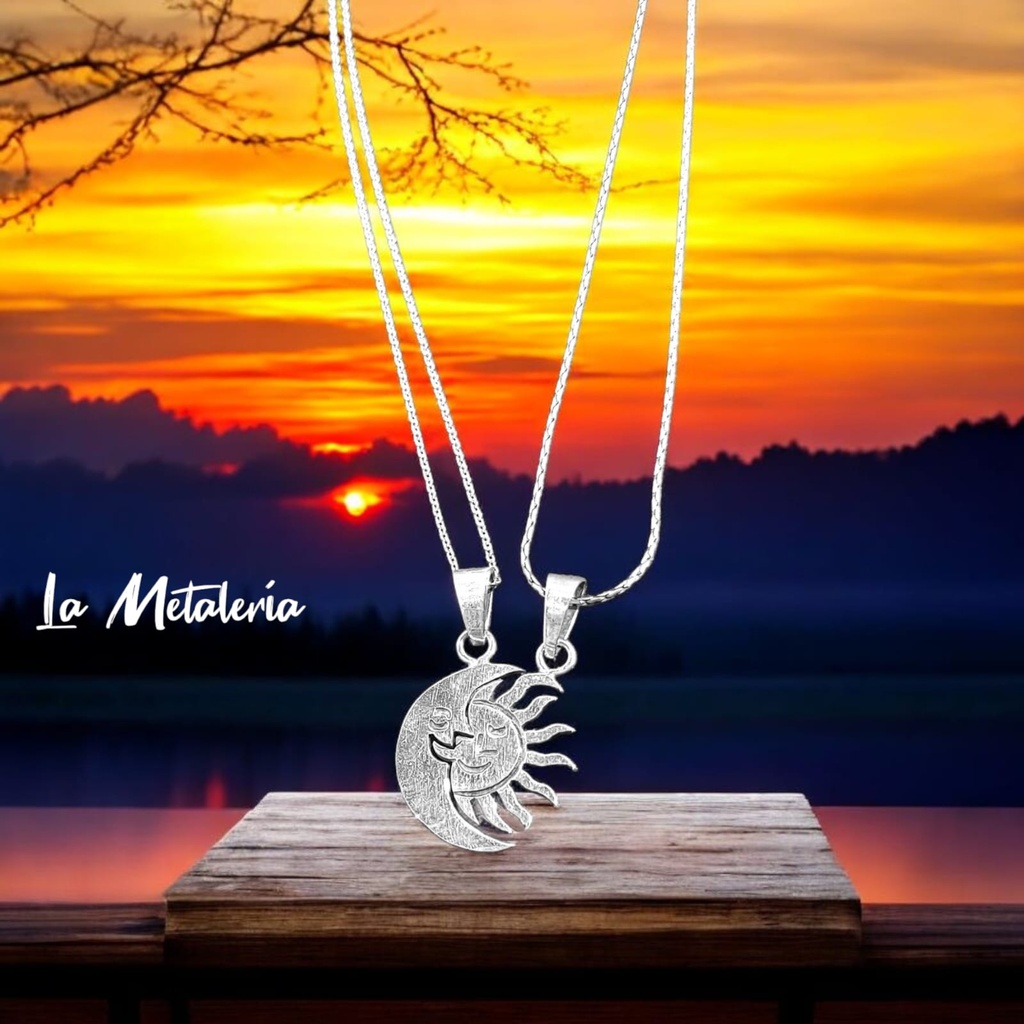 Dijes de Pareja Luna y Sol