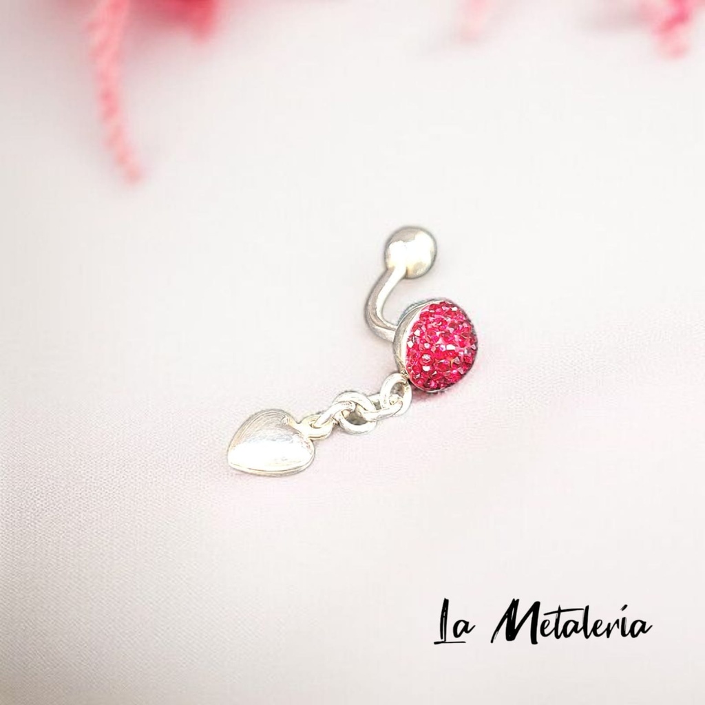 Piercing Ombligo con Corazón