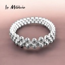 Pulsera Bolitas de Plata 3hbg