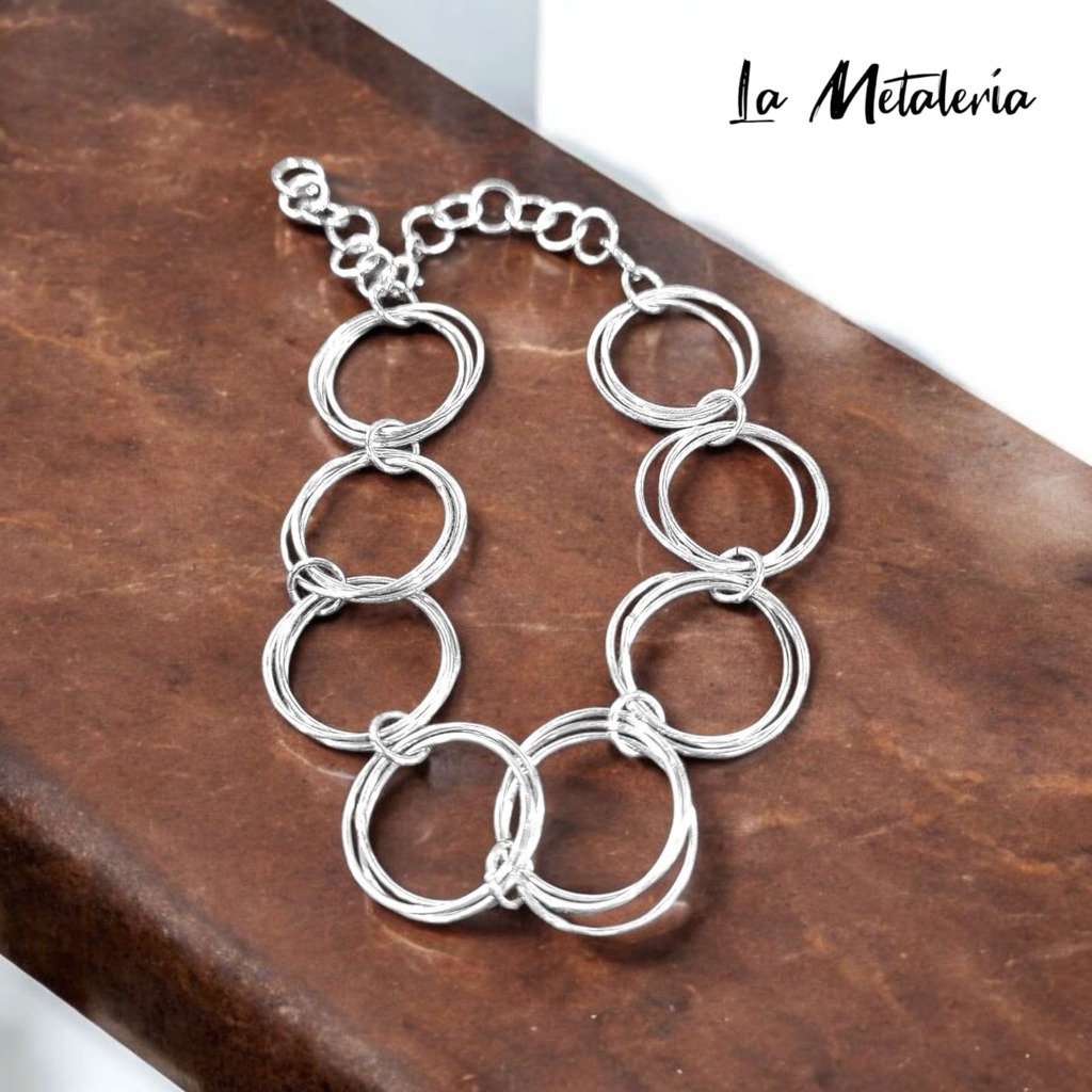 Pulsera Engarzada Círculos 2