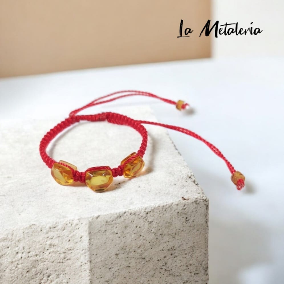 Pulsera Hilo y Ámbar Bebé