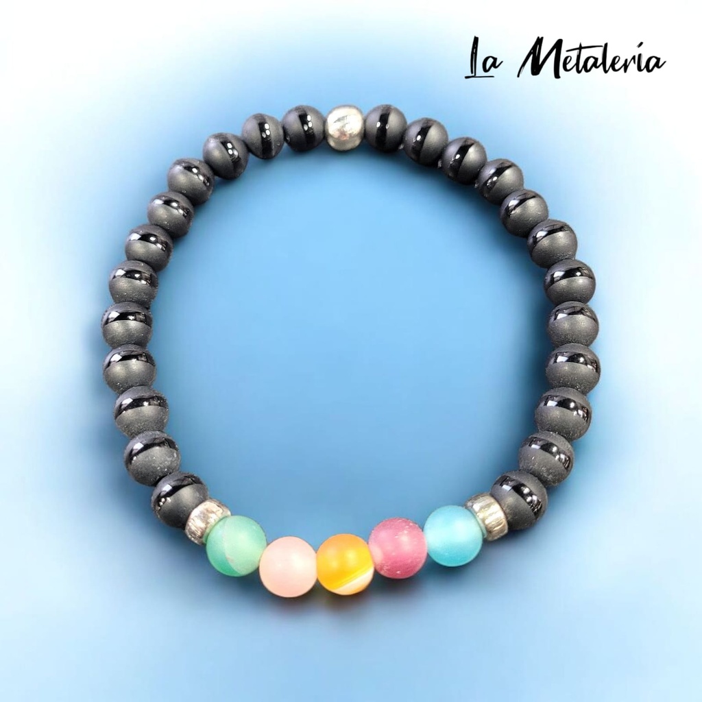 Pulsera PMP Aros Ágatas