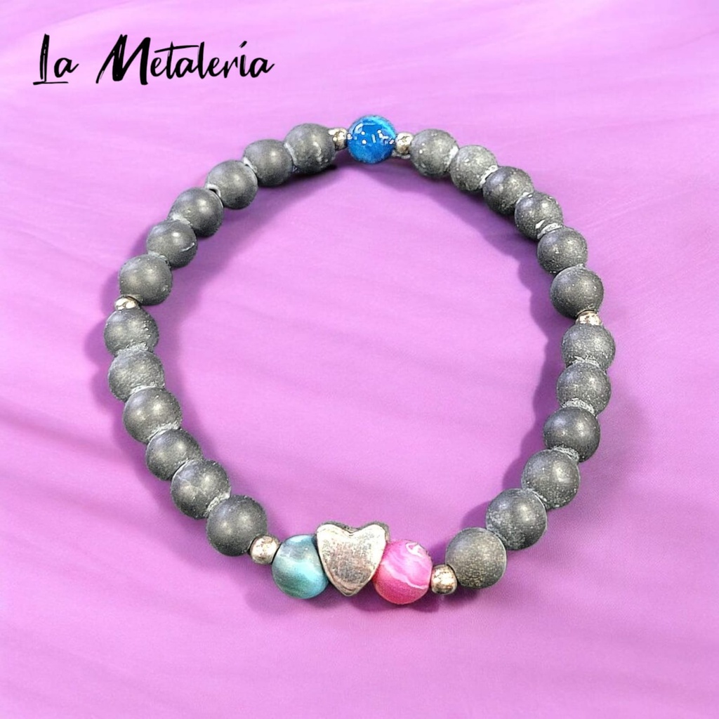 Pulsera PMP Corazón Mate