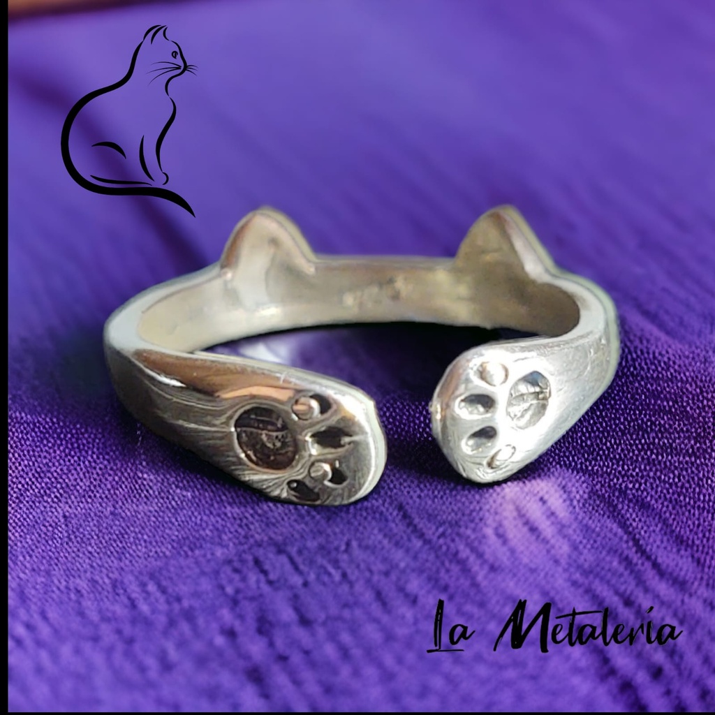 Anillo Gato Patitas y Orejas