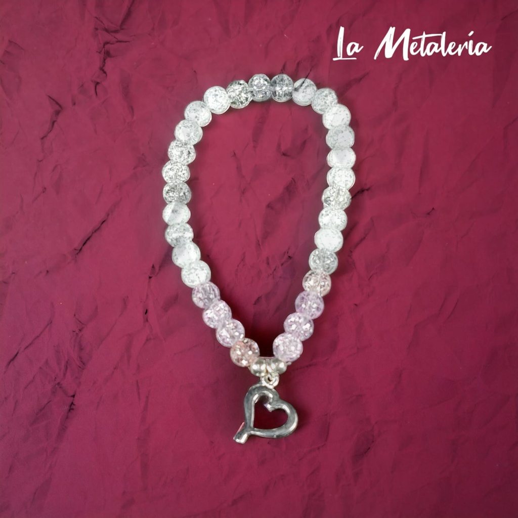 Pulsera PMP Corazón Cristal