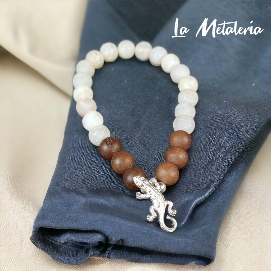 Pulsera PHP Salamandra Ágatas Mate