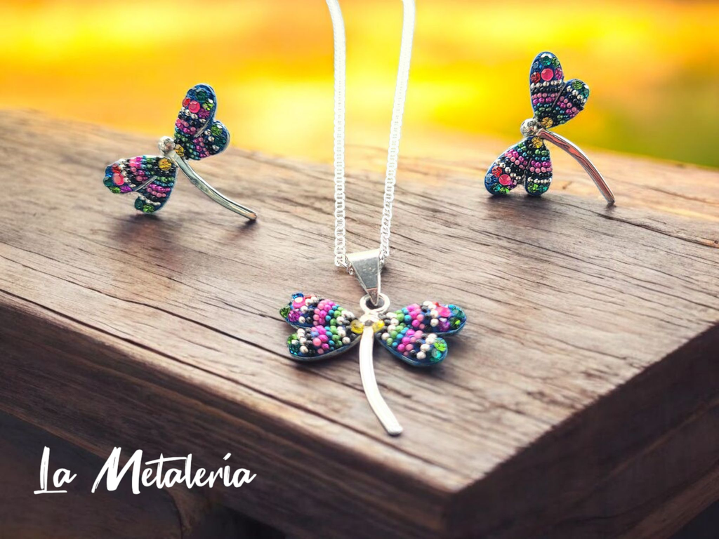 Set Huichol Libélula ch B
