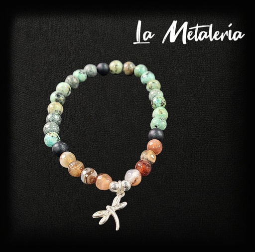 Pulsera PMP Libélula Turquesas