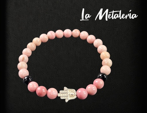 Pulsera PMP Mano de Fátima Rodocrositas B