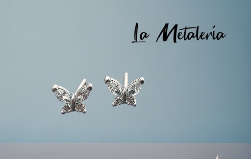 Broquel Mariposas con Zirconias