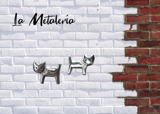 Broquel Gatitos con Collar de Zirconias
