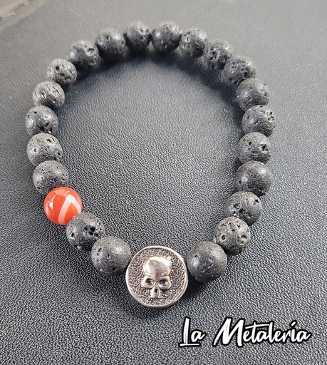 Pulsera PHA Cráneo Naranja