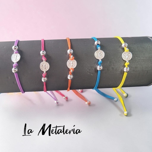 Pulsera Hilo y San Benito mini