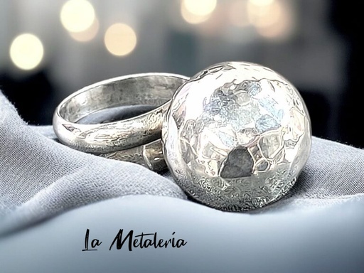 Anillo Bola #18 Martillada