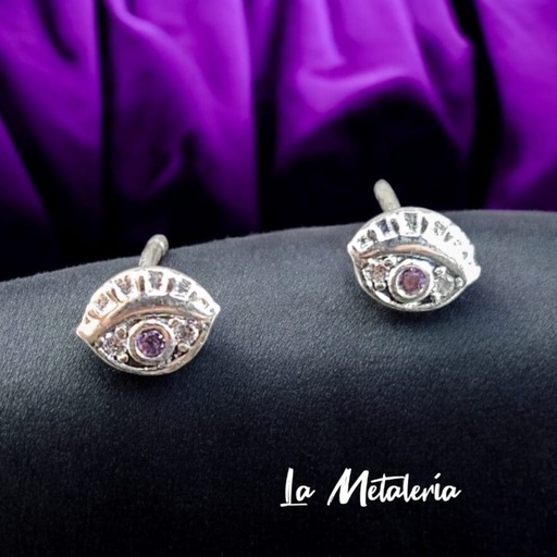 Broquel Ojo Turco con Zirconias