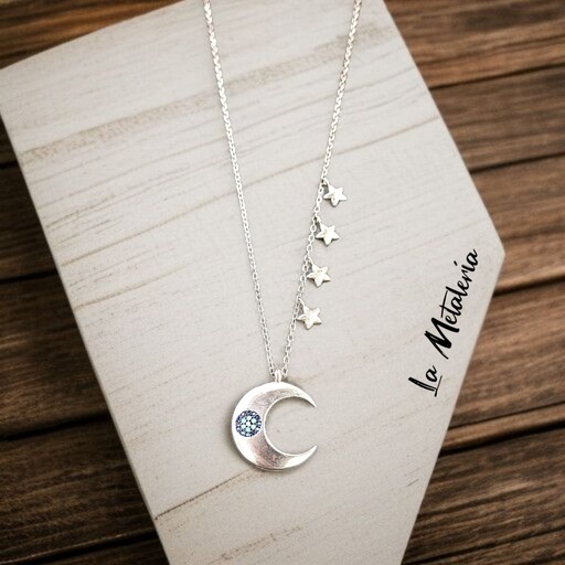 Collar Luna 4 Estrellas R