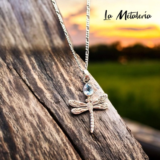Dije Libélula con Zirconia