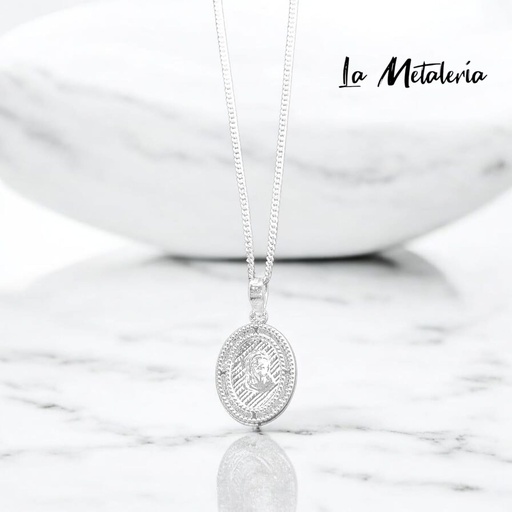 Dije Ovalado Jesús con Zirconias