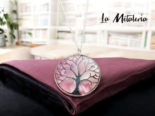 Dije Árbol de la Vida con Concha de Abulón m