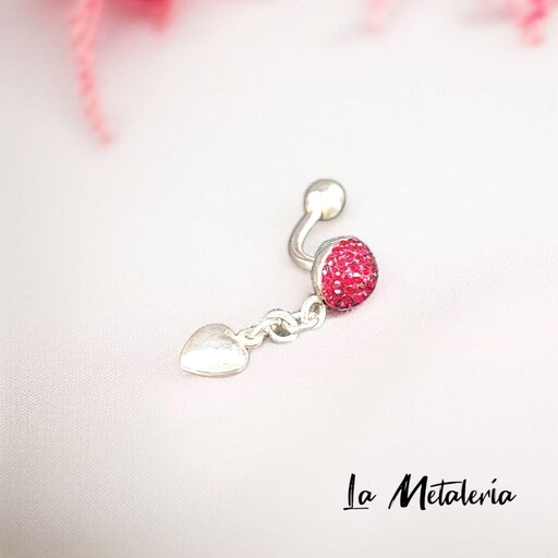 Piercing Ombligo con Corazón