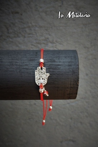 Pulsera Hilo y Mano de Fátima
