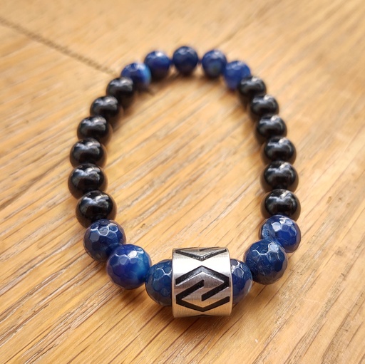 Pulsera PHA Barril Rombos Azul