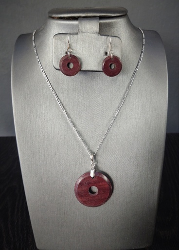 Set Aros Palo de Rosa