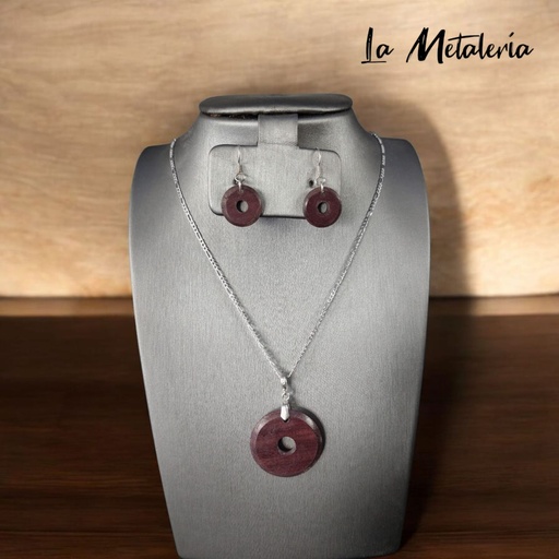 Set Aros Palo de Rosa