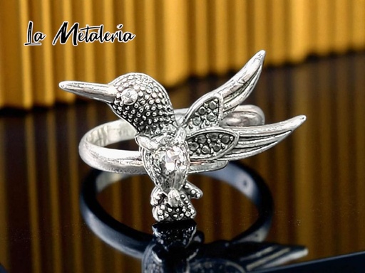 Anillo Colibrí con Zirconia